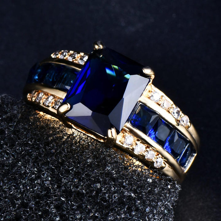 Pierścionek Sapphire Velvet Petal