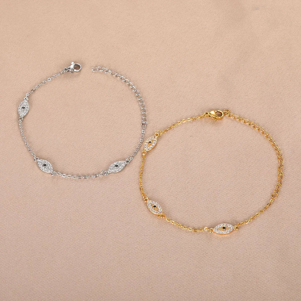 Diamentowa bransoletka z okiem ochronnym – błyszczący amulet ochronny