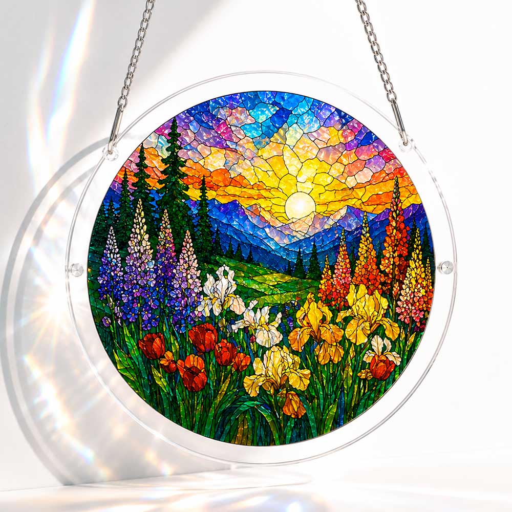Akrylowy suncatcher w formie układanki - Bloom Valley