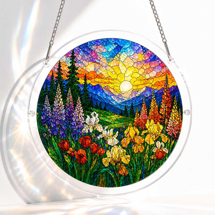 Akrylowy suncatcher w formie układanki - Bloom Valley
