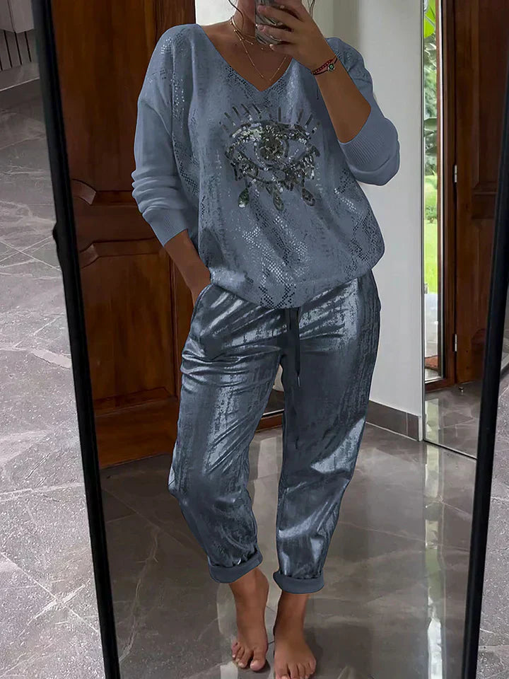 Arlise - Elegancki dwuczęściowy zestaw casualowy
