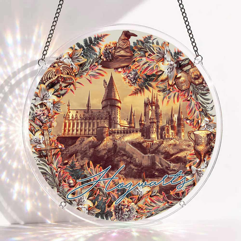 Akrylowy łapacz słońca w formie układanki – Hogwarts Legacy – Współpraca Crafthub