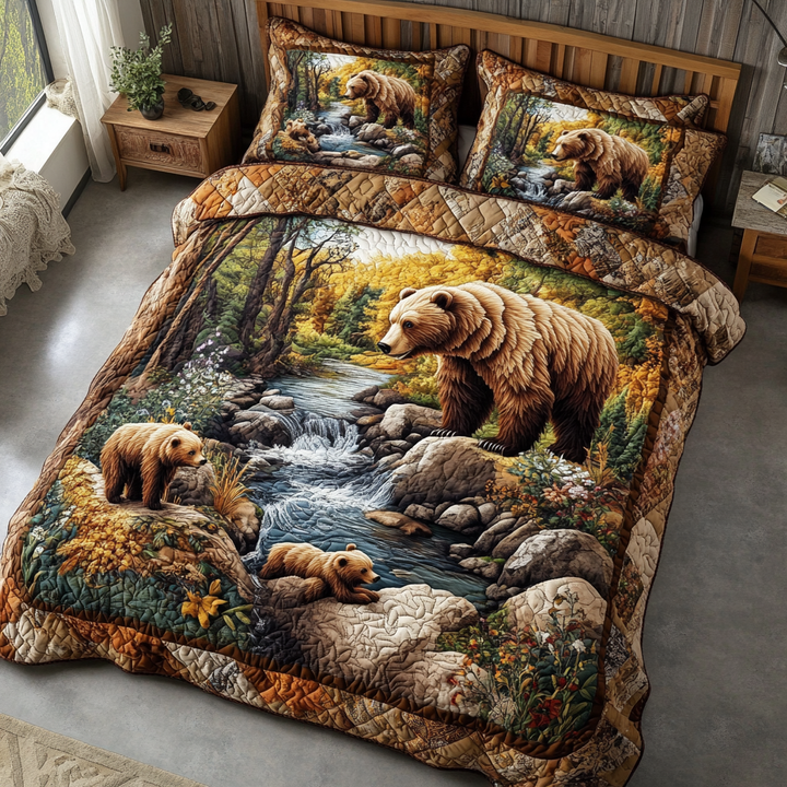 Bear Haven 3-częściowy zestaw pościeli
