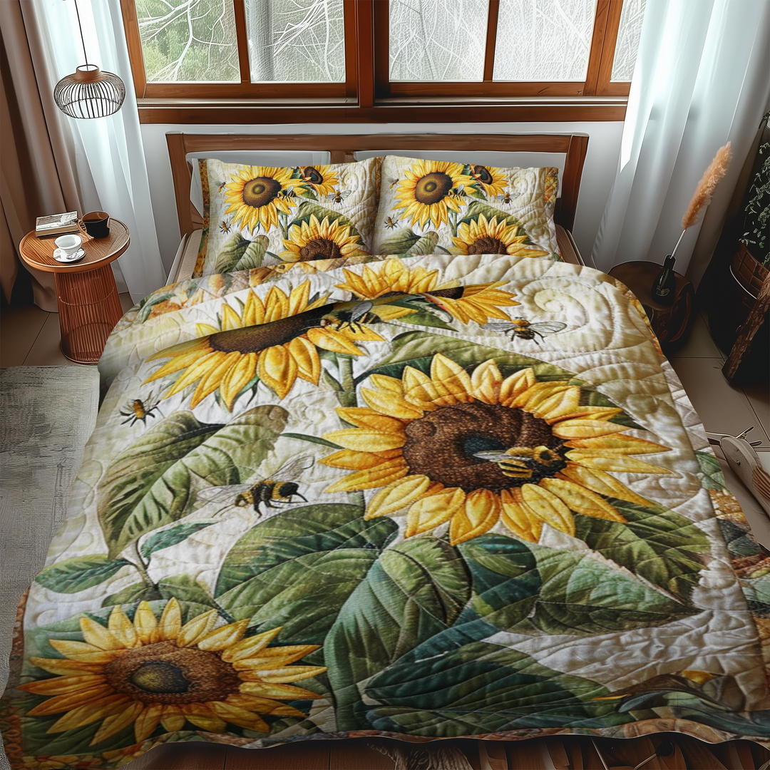 Zestaw pościeli 3-częściowy Bee-Flower Serenade