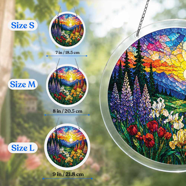 Akrylowy suncatcher w formie układanki - Bloom Valley