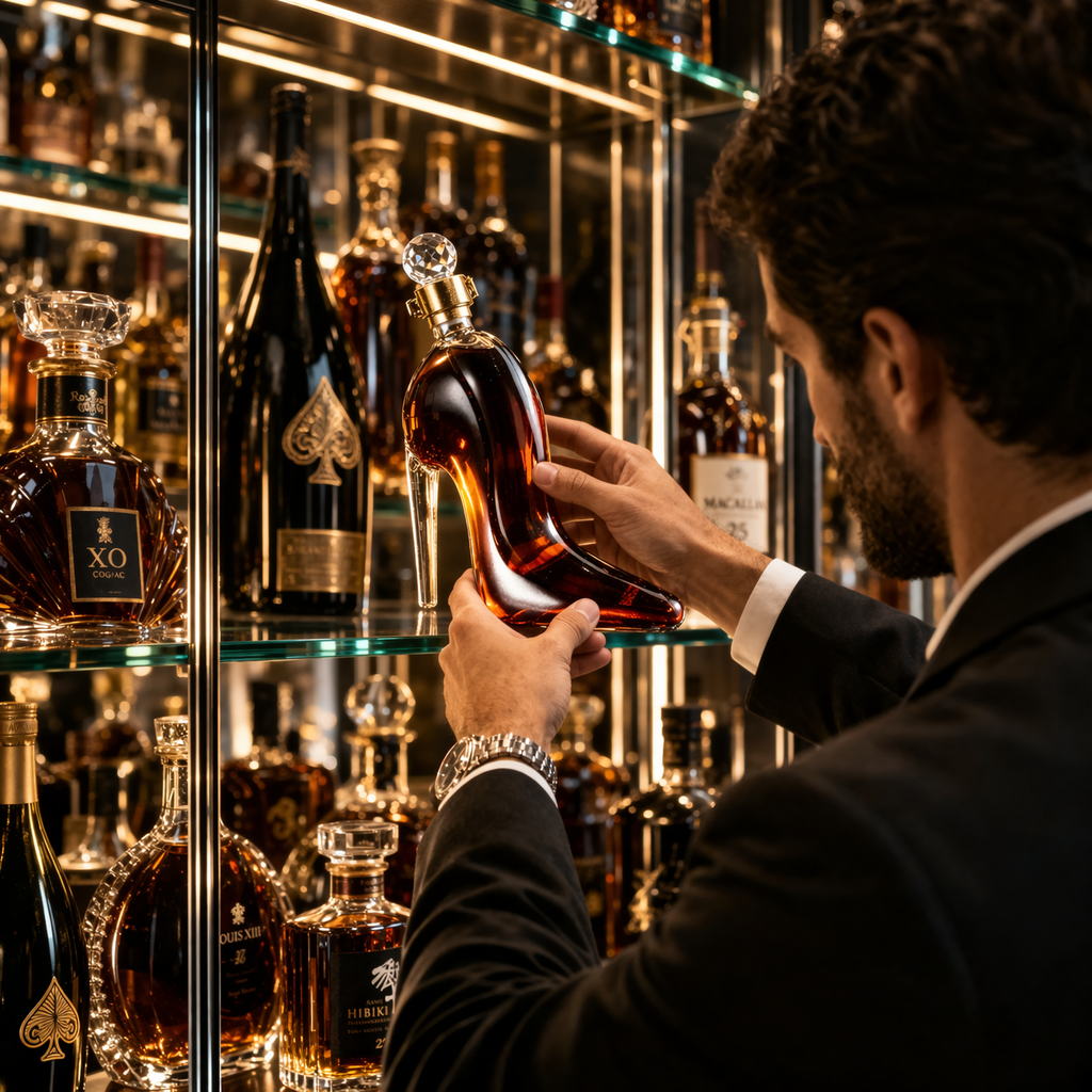 Butelka whisky - Edycja wysokich obcasów