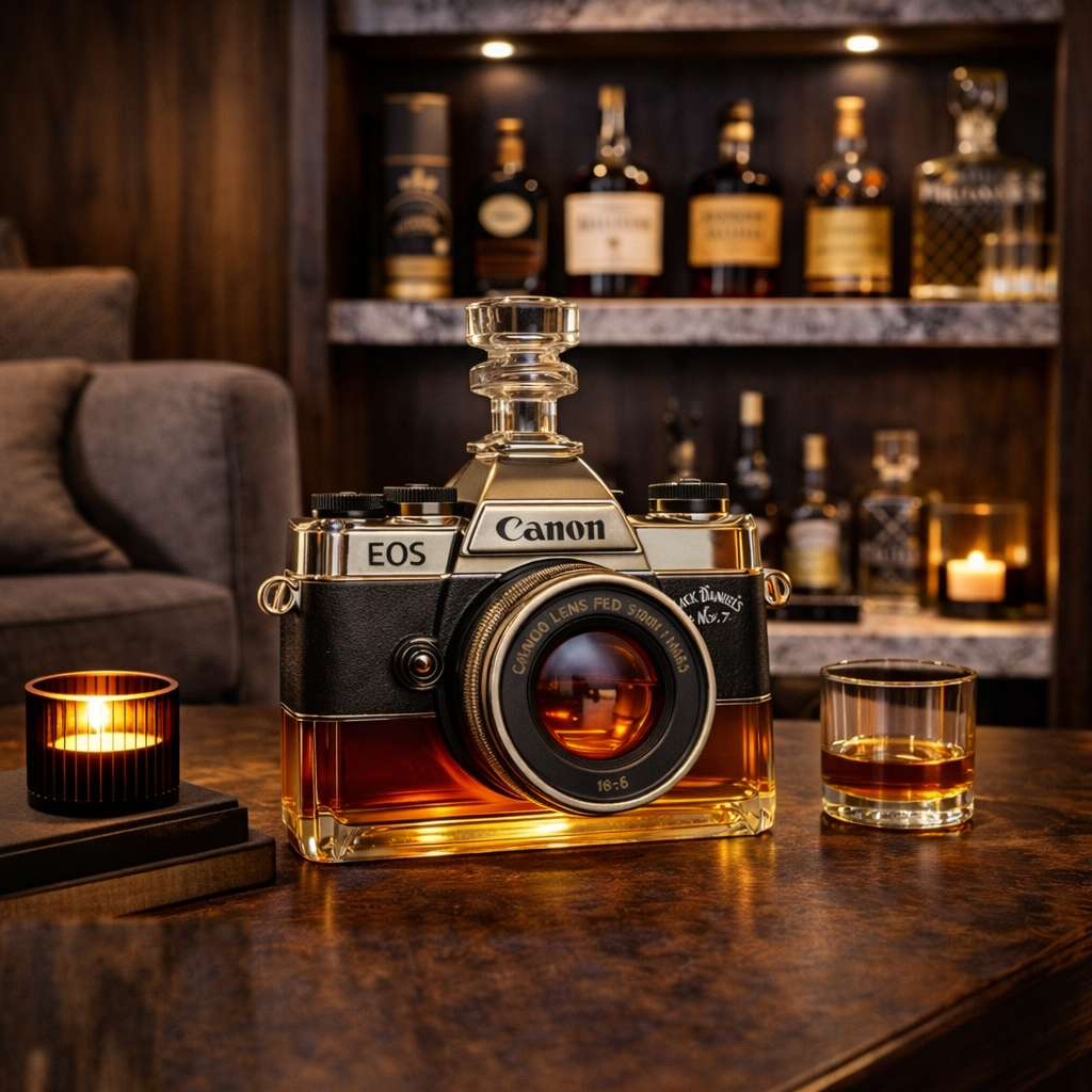 Butelka whisky - edycja kamerowa