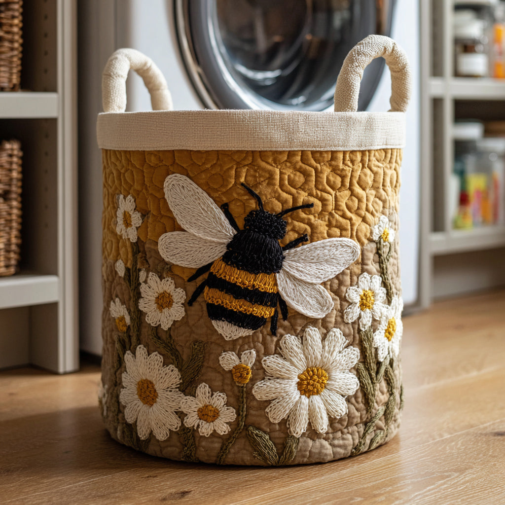 Uroczy kosz na pranie Daisy Bee – Wytrzymały kosz na pranie
