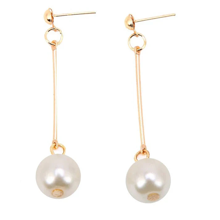 Brincos Pendentes de Luxo com Pérolas Especiais Montadas à Mão