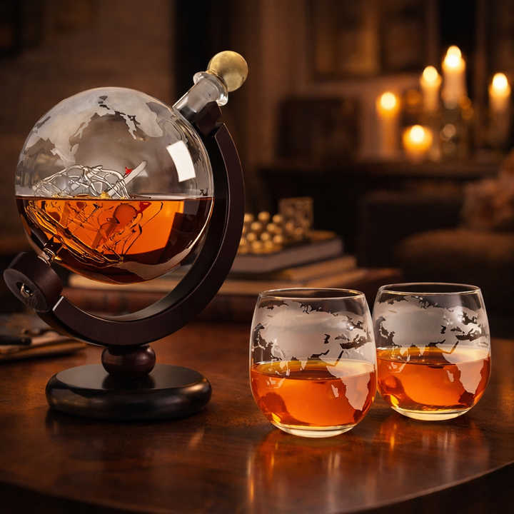 Butelka whisky – Edycja Mapy Świata