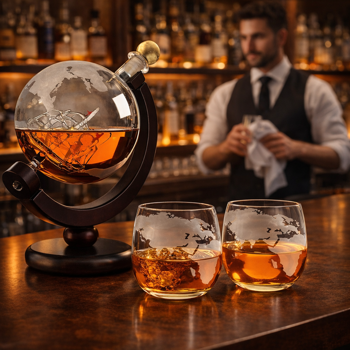 Butelka whisky – Edycja Mapy Świata