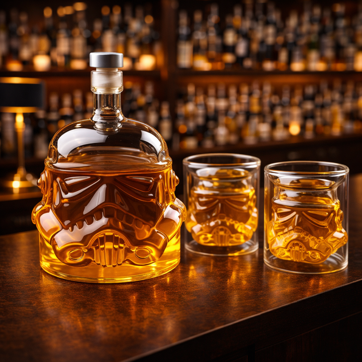 Butelka Whisky – Edycja Zestaw: Butelka i Kieliszek