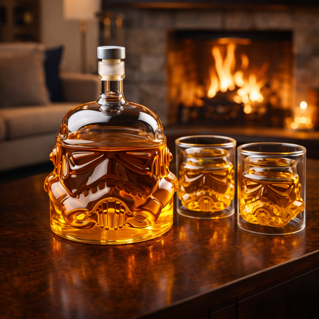 Butelka Whisky – Edycja Zestaw: Butelka i Kieliszek