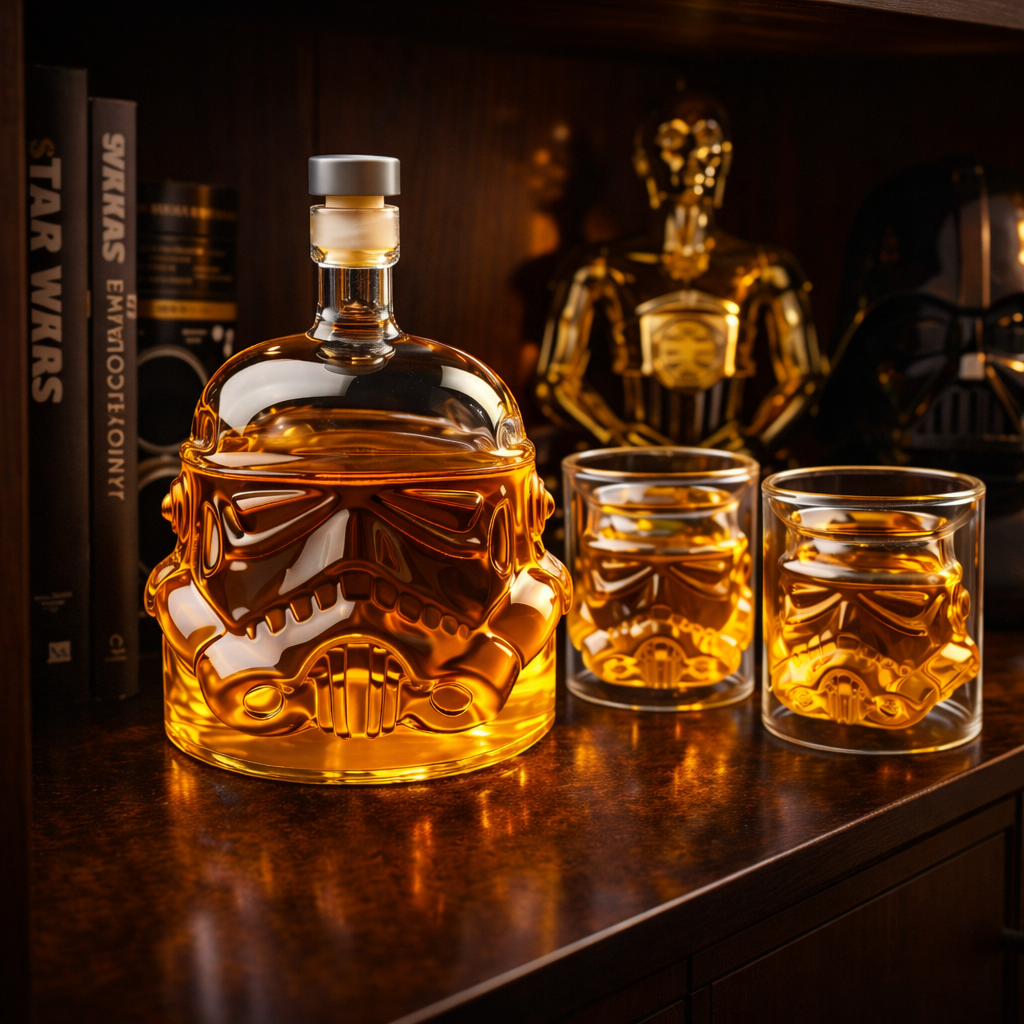 Butelka Whisky – Edycja Zestaw: Butelka i Kieliszek