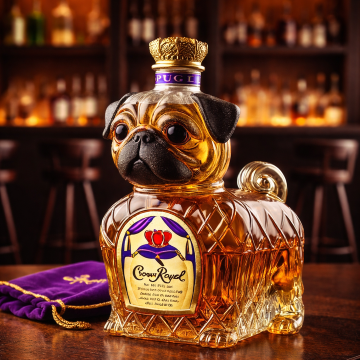 Butelka whisky - Edycja buldoga francuskiego