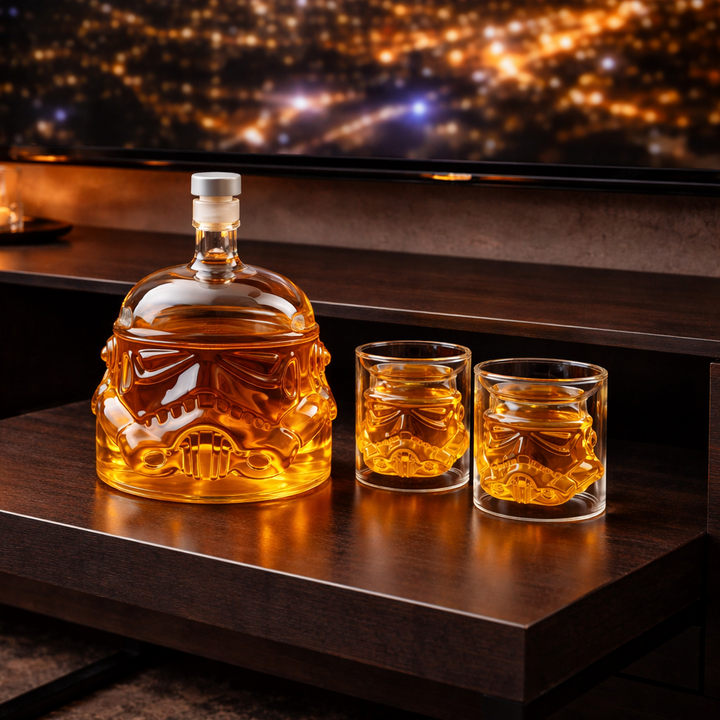 Butelka Whisky – Edycja Zestaw: Butelka i Kieliszek