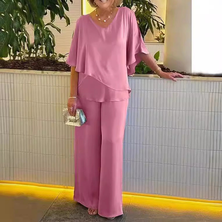 Martha - Zestaw z szerokimi nogawkami