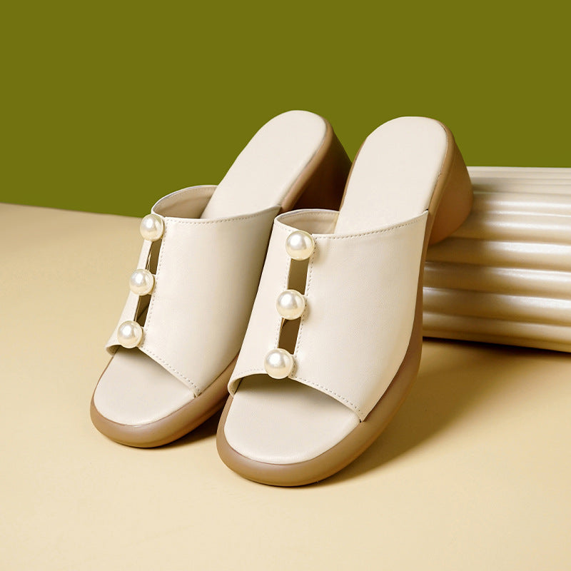 Sienna Pearl sandały slide – Wygoda bez wysiłku i szykowny styl