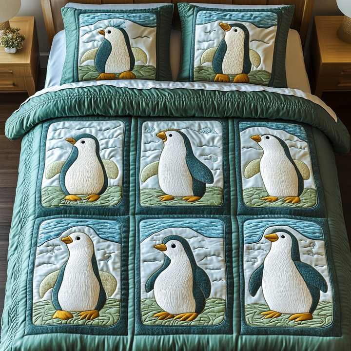 Penguin Parade - 3-częściowy zestaw pościeli
