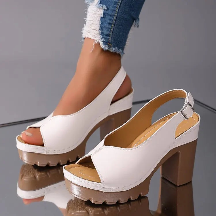 Vivienne Chunky Heels – Stylowe buty na masywnych obcasach na co dzień