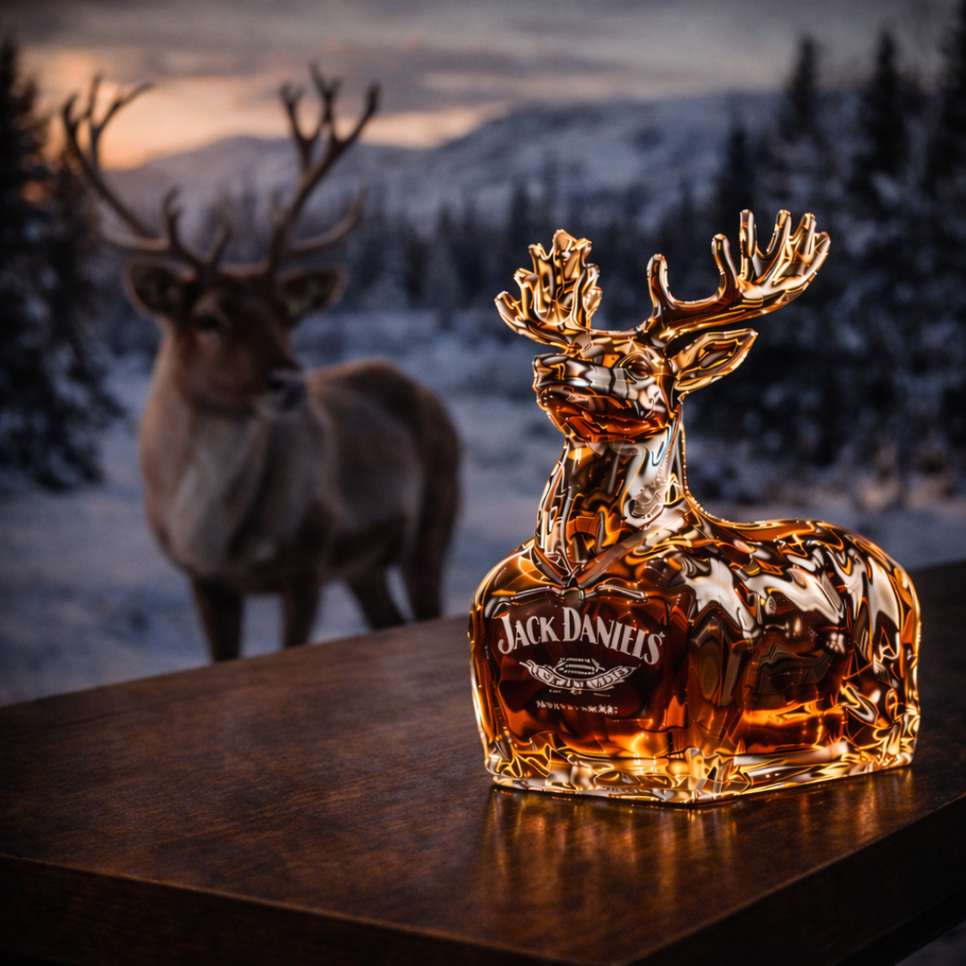 Butelka whisky - Edycja renifer