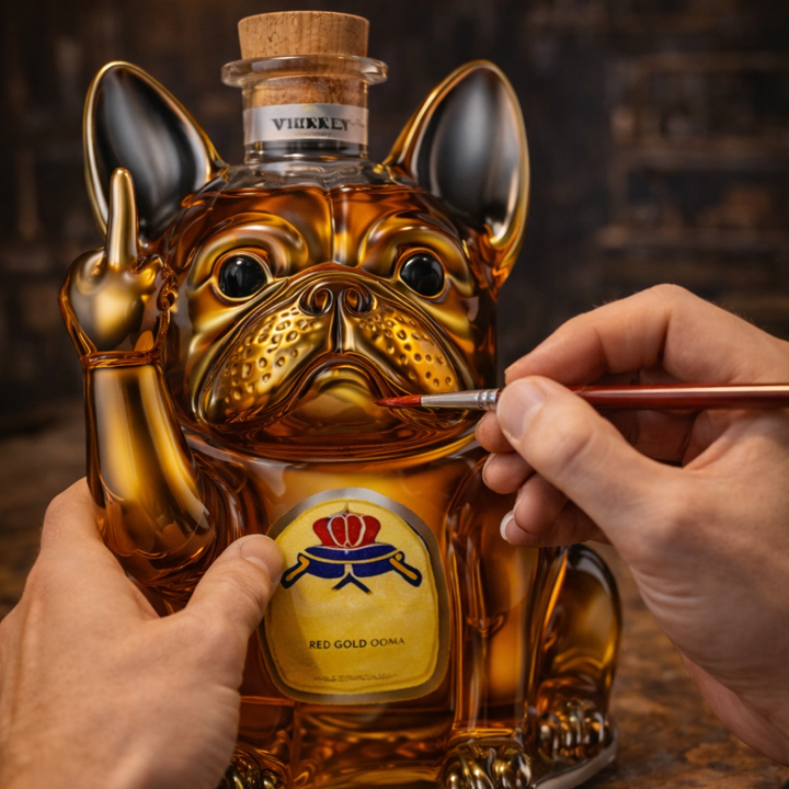 Butelka whisky - Edycja psa