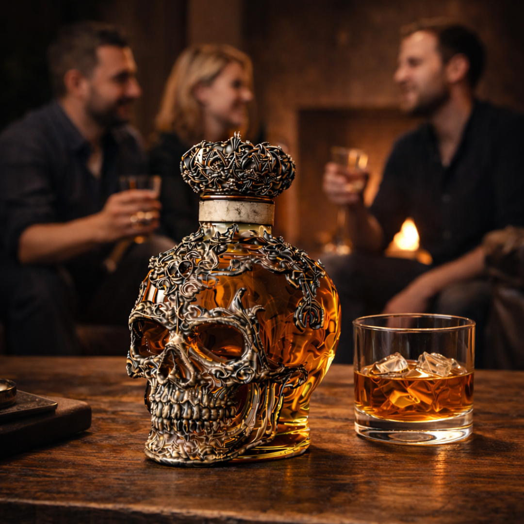 Butelka whisky – edycja czaszek