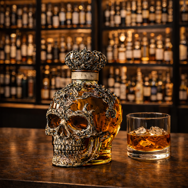 Butelka whisky – edycja czaszek