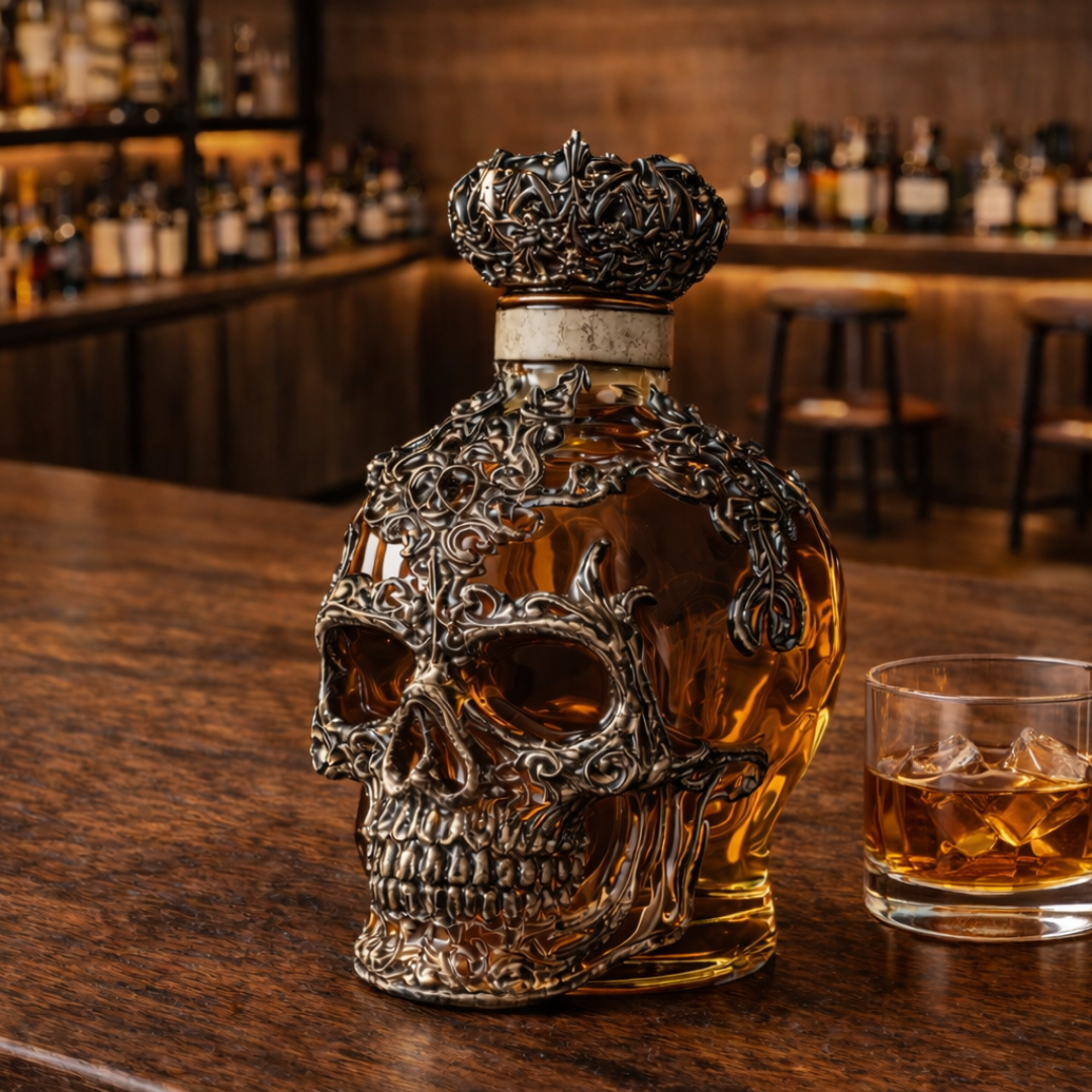 Butelka whisky – edycja czaszek
