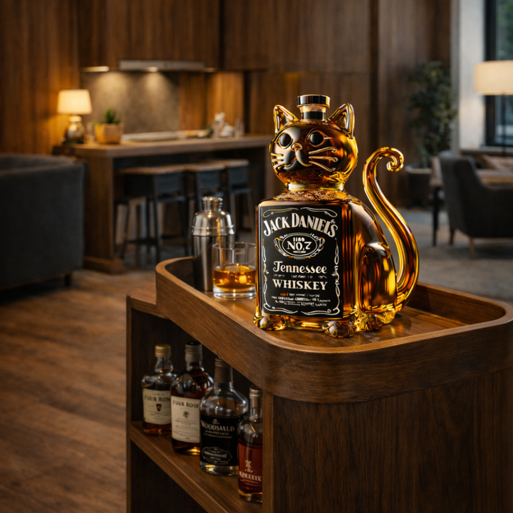 Butelka whisky - edycja kota