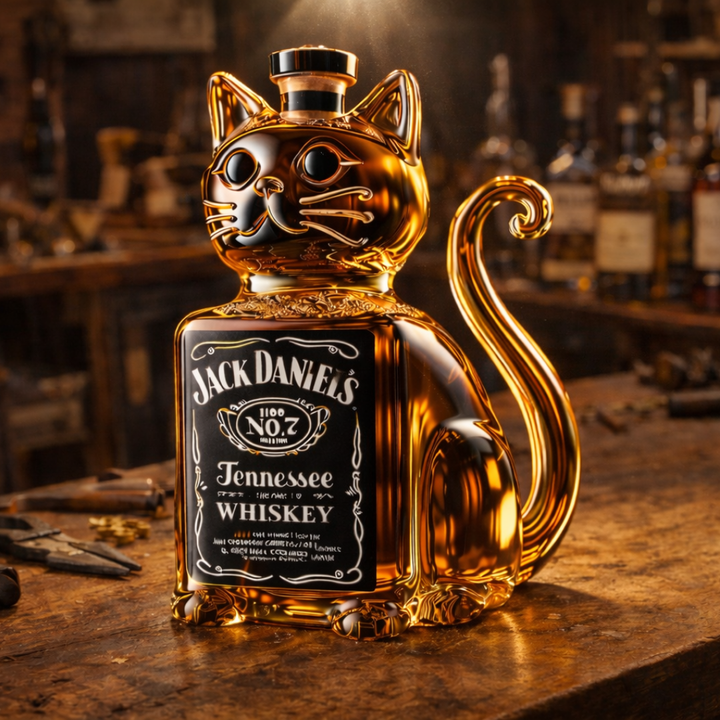 Butelka whisky - edycja kota