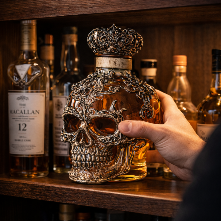 Butelka whisky – edycja czaszek