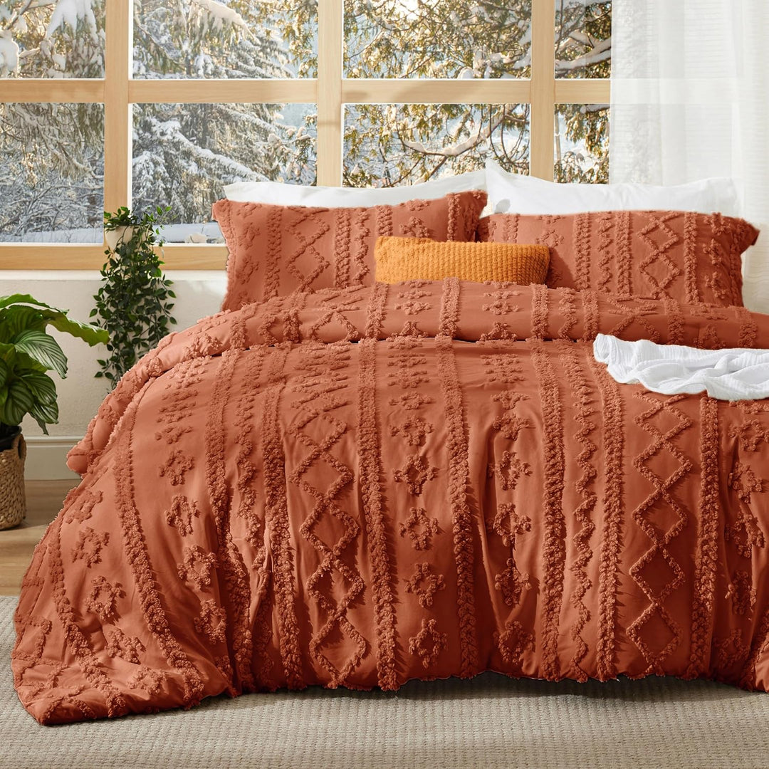 Zestaw kołder Boho Deluxe z haftem tuftowanym
