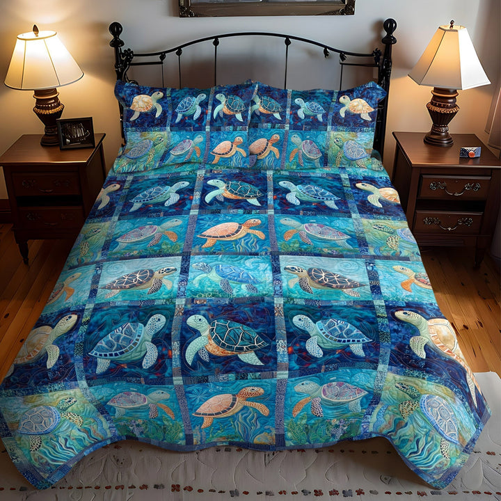 3-częściowy zestaw pościeli Turtle Reef Escape