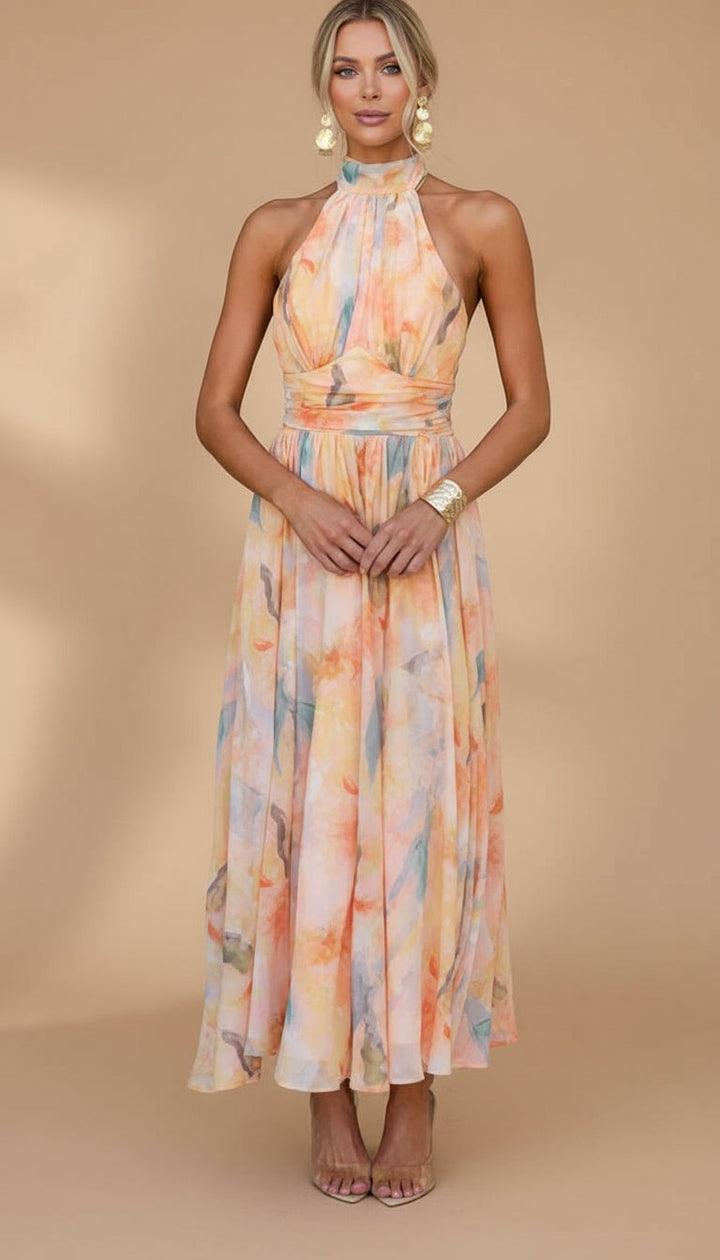 Abigail | Sukienka maxi z nadrukiem