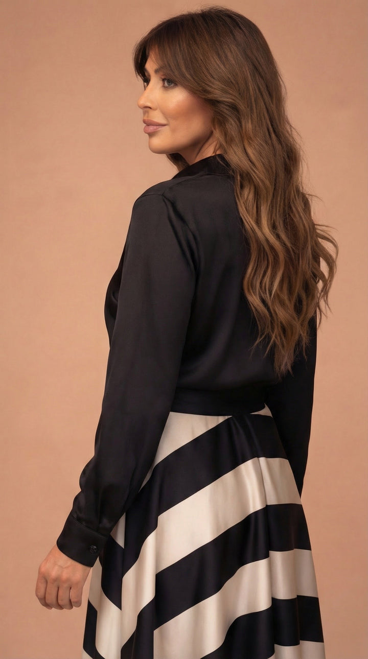 Mila™ | Sukienka maxi w paski