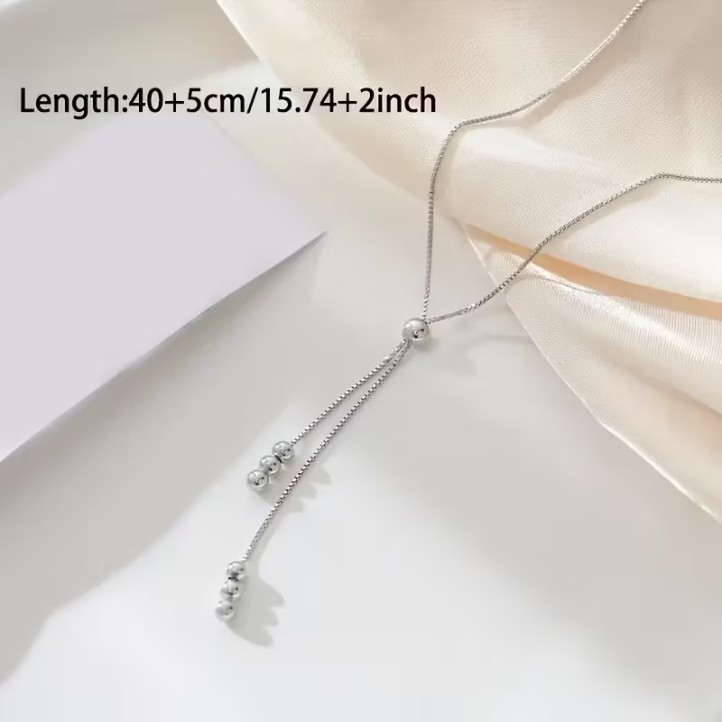 Elegancki naszyjnik wiszący z srebra próby 925