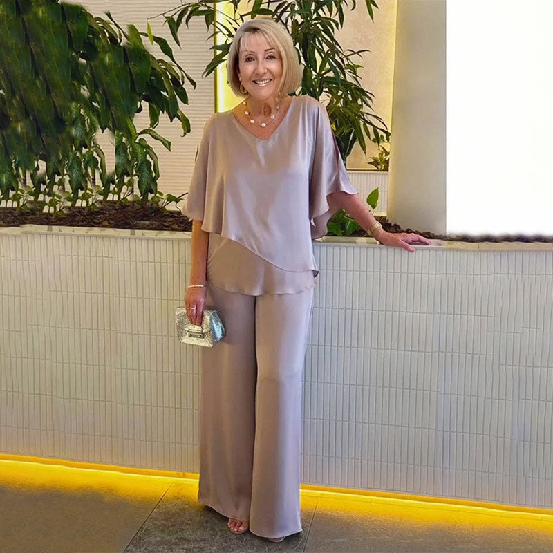 Selina | Elegancki dwuczęściowy zestaw o zwiewnej sylwetce