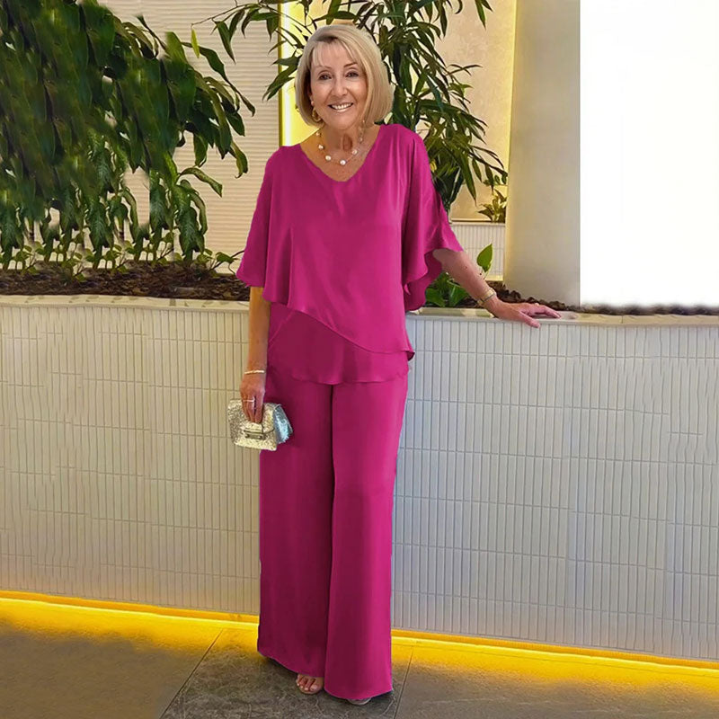 Selina | Elegancki dwuczęściowy zestaw o zwiewnej sylwetce