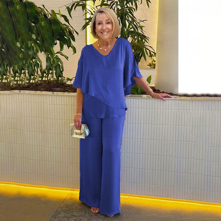 Selina | Elegancki dwuczęściowy zestaw o zwiewnej sylwetce