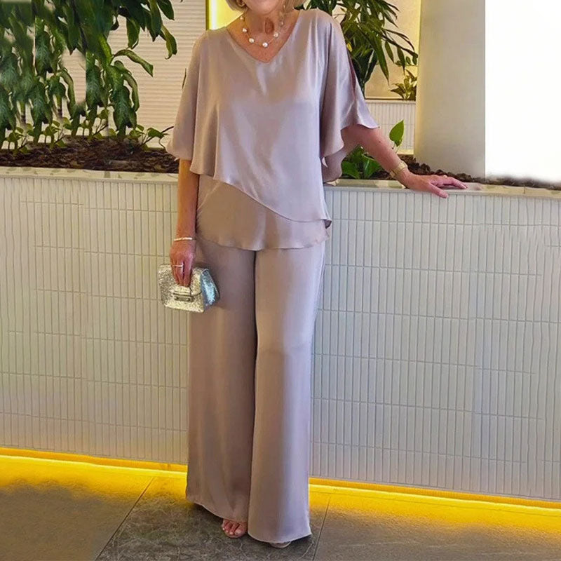 Selina | Elegancki dwuczęściowy zestaw o zwiewnej sylwetce
