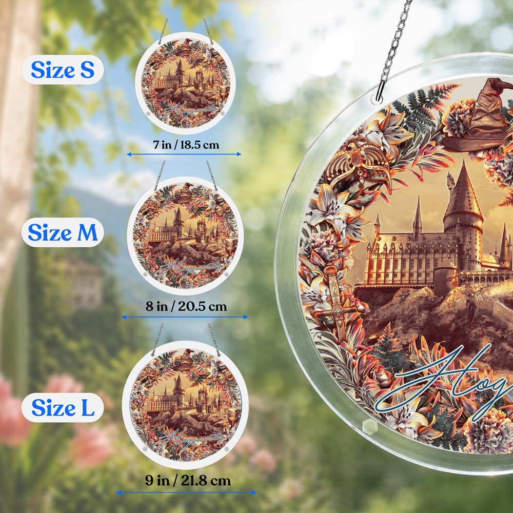 Akrylowy łapacz słońca w formie układanki – Hogwarts Legacy – Współpraca Crafthub